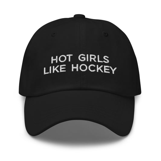 Hot Girls Like Hockey Dad Hat